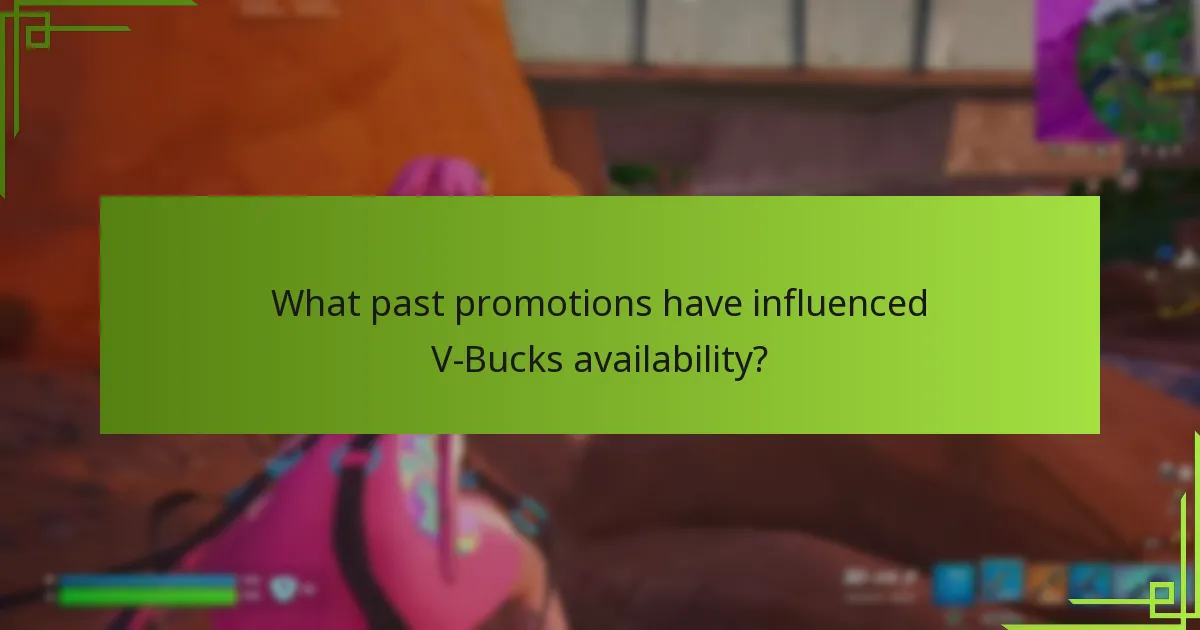 What past promotions have influenced V-Bucks availability?